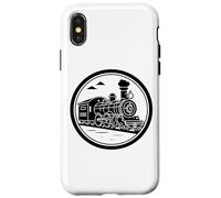 Locomotiva a vapore Schizzo di locomotive Custodia per iPhone X/XS