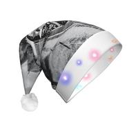 Locomotiva a vapore Treno Led Cappello di Natale Decorazioni Unisex Cappello Festival Cosplay Festa di Natale Forniture