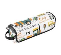 Locomotiva - Borsa porta attrezzi per acconciature, con tappetino resistente al calore, borsa organizer portatile per arricciacapelli, piastre, spazzole, fermagli e fascette per capelli