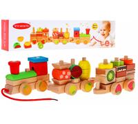 Locomotiva di legno con sorter per bambini 3+