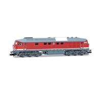 Arnold HN2658S DR, locomotiva diesel 132 089-4, rossa con tetto grigio, ep. IV, con decoder sonoro DCC, layout ferroviario, età +14 anni