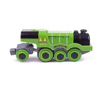 Locomotiva elettrica Bigjigs Rail Flying Scotsman verde