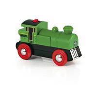 LOCOMOTIVA ELETTRICA treni in legno BRIO trenino 33595 BATTERY POWERED ENGINE