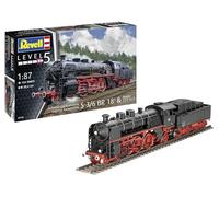 Express Locomotive S3/6 Br18(5) With Tender 2'2't 1:87 Plastic Model Kit REVELL