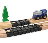 Locorico - 2 guide estensibili per treno in legno compatibili Brio