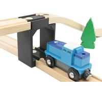 Locorico 3 ponti tunnel per treno in legno, compatibile Brio Lillabo Hape
