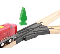 Locorico - Affilatura rimovibile per treno in legno compatibile Brio (Virage a Destra)