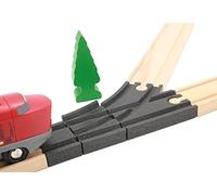 Locorico - Affilatura rimovibile per treno in legno compatibile Brio (Viraggio a sinistra)