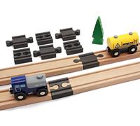 Locorico - Confezione di raccordi per treno in legno compatibile Brio
