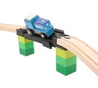 Locorico - Ponte incidente per treno in legno compatibile Brio Lillabo Hape