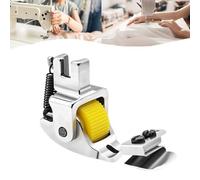 LOCPUFF Versatile Adjustable Rolled Hemmer Presser Foot, Invisible Zipper Guide Hem Foot, 2025 New Sewing Rolled Hemmer Foot, Sewing Machine Presser Foot Hemmer Foot for Home Industrial (Yellow)