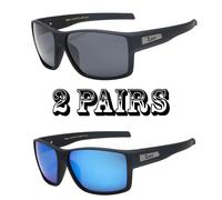 Locs Autentico Cholo Motociclista Grande Quadrato Sole Og Stile Opaco Nero Frame