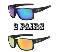 Locs Autentico Cholo Motociclista Grande Quadrato Sole Og Stile Opaco Nero Frame