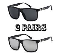 Locs Occhiali Da Sole Biker Oversize Uomo Large Gangster Shiny Black