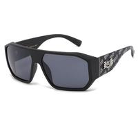 Locs occhiali da sole rettangolari grandi moda città vestito rap rapper poker donne uomini 8LOC91183-LC, Montatura Nero Opaco Modelli