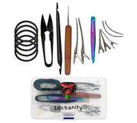 Locsanity Dreadlock Kit di strumento per la pena e l'interblocco per microlocks Sisterlocks piccoli locali e Locs medi - Strumenti per capelli in met