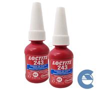 Loctite 243 Frenafiletti 2 Pezzi X 10ml Bloccante Assemblaggi A Media Resistenza