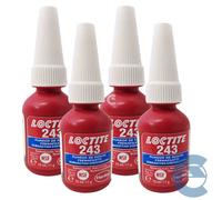 Loctite 243 Frenafiletti 4 Pezzi X 10ml Bloccante Assemblaggi A Media Resistenza