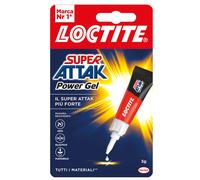 LOCTITE - 2631640 - Colla Super Attak Power Gel - 3 gr - trasparente - Loctite - 71941 - Conf. da 1 Pz.
