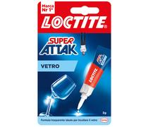 LOCTITE - 2632280 - Colla Super Attak Vetro - 3 gr - trasparente - Loctite - 30434 - Conf. da 1 Pz. - 2632280