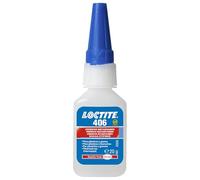 LOCTITE 406, Adesivo istantaneo a bassa viscosità, Colla istantanea trasparente per plastiche, Colla cianoacrilato per un fissaggio rapidissimo, 1 flacone da 20g