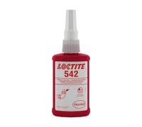 LOCTITE 542, guarnizione per filettatura media, adesivo liquido universale per impianti idraulici e pneumatici, fissaggio di filettature sottili, 1 x 50 ml
