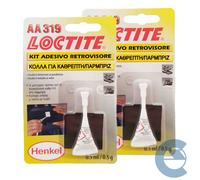 Loctite Aa319 Kit Adesivo Retrovisore 2 Pezzi X 0,5 Gr Incolla Cristalli E Vetri
