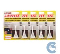 Loctite Aa319 Kit Adesivo Retrovisore 5 Pezzi X 0,5 Gr Incolla Cristalli E Vetri