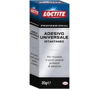 Loctite Adesivo Universale Istantaneo 20g, Adesivo universale Istantaneo, Cianoacrilato Istantaneo, Supercolla Ultrarapida, Trasparente, non secca, Tappo anti-otturazione, Tubetto da 20g