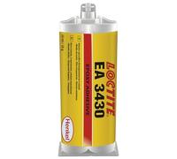LOCTITE EA 3430, Adesivo epossidico bicomponente rapido, Colla resistente all'acqua, Colla epossidica per riparazioni di vetro, metallo e altro, 1 cartuccia doppia da 24ml