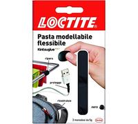 Loctite Kintsuglue Pasta modellabile, pasta adesiva flessibile nera per riparare, ricostruire e proteggere oggetti, colla modellabile impermeabile e plasmabile, 3x5g