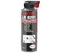LOCTITE LB 8201, Olio lubrificante multiuso, Spray lubrificante per metalli, Spray antigrippante per parti corrose come giunti e cilindri, 1 flacone spray da 400ml