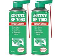 Loctite SF 7063, Pulitore Multiuso per Parti, Pulitore Universale Adatto Prima di incollaggi e sigillature, Sgrassatore Senza residui, 1 flacone Spray da 400ml (Confezione da 2)