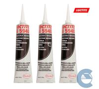 Loctite Si 5940 Silicone Guarnizioni Nero 3 Pezzi X 100 Ml Sigillante Multiuso
