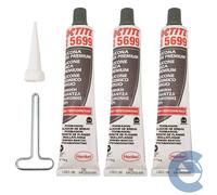 Loctite Si5699 Silicone Ossimico Grigio 3 Pezzi X 80ml Resiste Ad Acqua