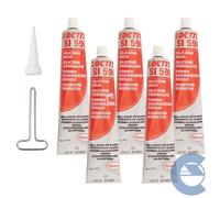 Loctite Si596 Silicone Forma Guarnizioni Rosso 5 Pezzi X 80ml Resiste Ai Liquidi