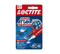 Loctite Super Attak Plastica Colla per plastica istantanea 2 g 4 ml Formula