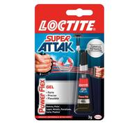 Loctite Super Attak Power Flex, 3 g Conf. singola Adesivo istantaneo gel, GRAMMI