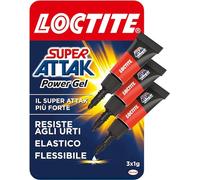 LOCTITE - SUPER ATTAK POWER FLEX MINI TRIO GEL COLLA LIQUIDA TRASPARENTE ISTANTANEA 3X1 GR. 2631567