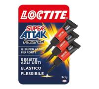 LOCTITE - SUPER ATTAK POWER FLEX MINI TRIO GEL COLLA LIQUIDA TRASPARENTE ISTANTANEA 3X1 GR. 2631567