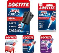 Loctite Super Attak Precision Plus, Colla liquida trasparente con beccuccio extra lungo, Colla attaccatutto forte multimateriale, Super colla resistente e precisa, 1x8g