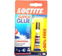 Loctite Super Glue UNIVERSAL Istantaneo Adesivo Forte Riparazione 3g +50% Gratis