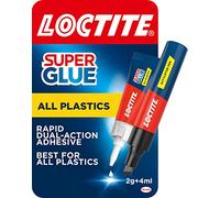 Loctite Super Colla Tutti Plastica Adesivo 2g Primer/4ml Riparazione Difficoltà