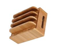 LOCZUK Supporto per Cellulare con Organizer per Cavi e Ricarica Simultanea in Legno Beige Base di Ricarica per Tablet e Auricolari, per Uso Domestico