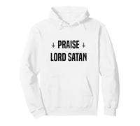 Lodate Il Signore Satana Croci Sottosopra Felpa con Cappuccio