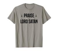 Lodate Il Signore Satana Croci Sottosopra Maglietta