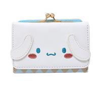 LODDEYEE Portafoglio carino alla moda del fumetto, piccolo portafoglio, portafoglio corto da donna, portafoglio triplo pieghevole in pelle PU, borsa per soldi, portamonete per carte di contanti,