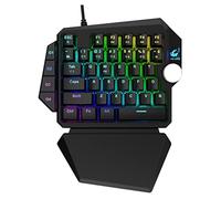 LODDEYEE Tastiera da gioco Tastiera per computer Tastiera per computer Mezza tastiera meccanica Tastiera meccanica con una mano Tastiera retroilluminata Tastiera elettronica Tastiera retroilluminata