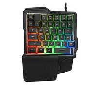 LODDEYEE Tastiere per computer Tastiera da gioco Tastiera da gioco Tastiera E-Sport Tastiera retroilluminata Tastiera Gioca Tastiera da gioco K7 Tastiera con una mano