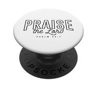 Lode al Signore Salmo 34 1 Lodare Gesù Cristo Cristo PopSockets PopGrip Adesivo